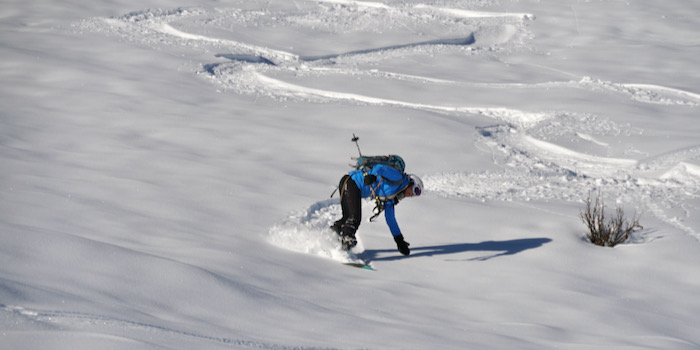 Noch ist der Tiefschnee etwas gewöhnungsbedürftig, aber er macht Spass!