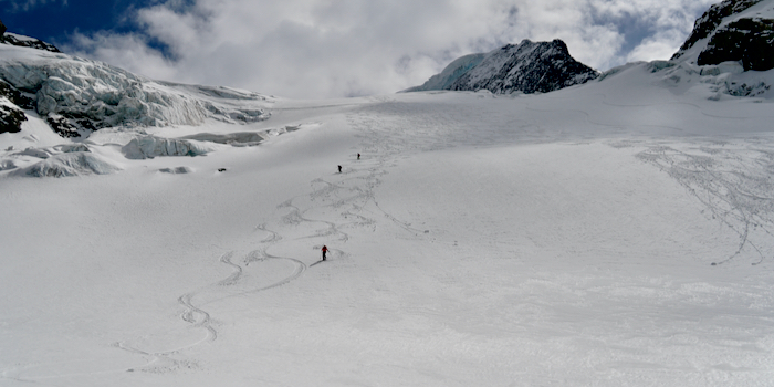 Auf dem Gletscher wunderbarer ...