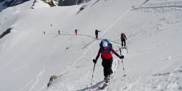 Aufstieg mit Abständen - der Wärme wegen.