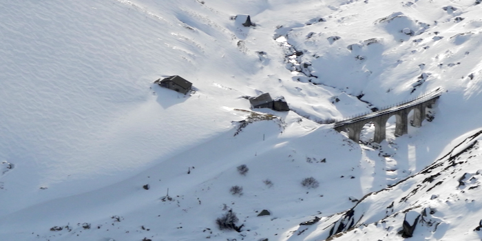 Die Dampfbahn im Winterschlaf.