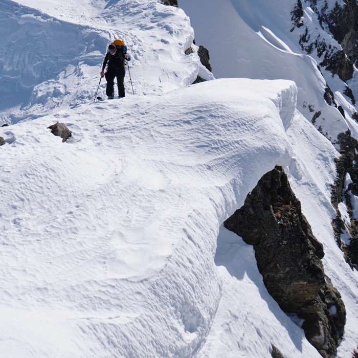 Erster Tag, kurz vor dem Gipfel.