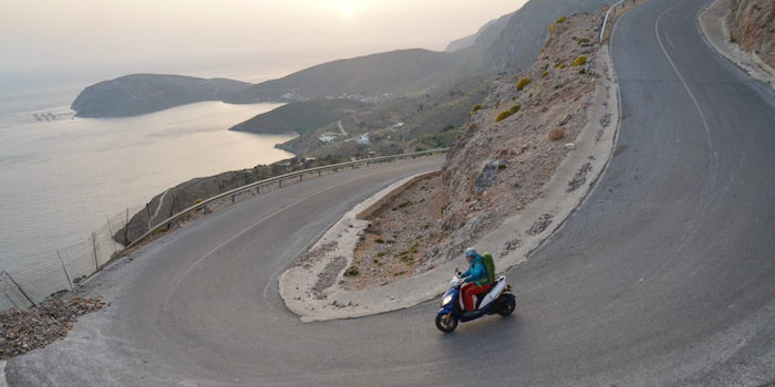 ... in die Abenddämmerung.