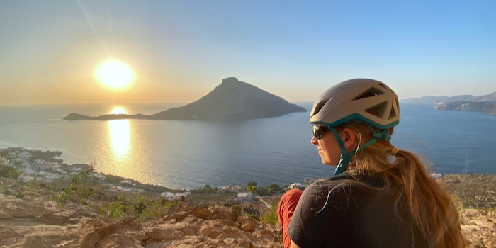 Blick auf Telendos - mir leider verwehrt