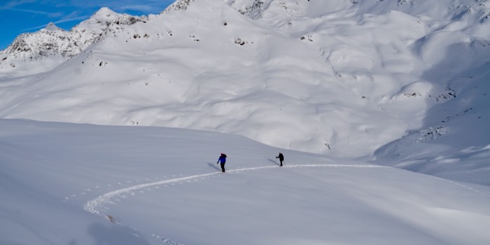 ... in 20cm neuem Schnee.
