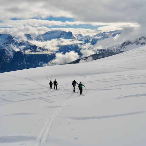 Zu Beginn noch wolkenverhangen ...