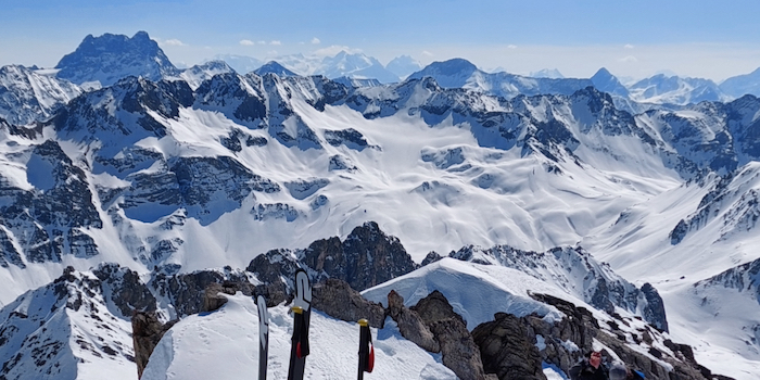 Piz Kesch & Berninagruppe.