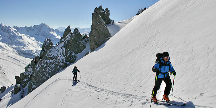 Piz Umbrail, weiter oben wird's steiler